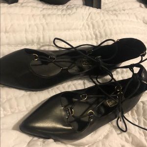 Laced top shop flats